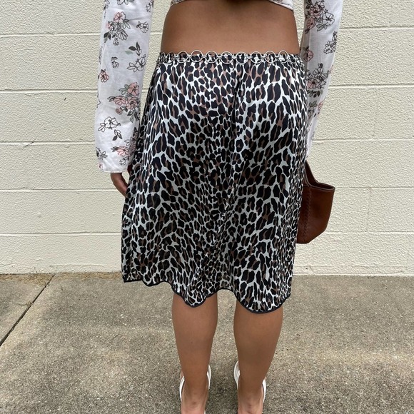 Vintage y2k Silver Circle Metal Chain Link Adjustable Belt - Picture 8 of 8